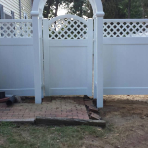 Arched White Gate