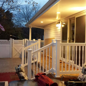 New Railing Installed on Porch