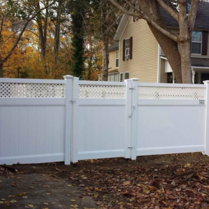 White Fencing Made of PVC