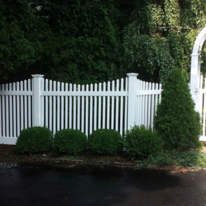 White Fencing Install