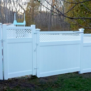 White Fencing Installation